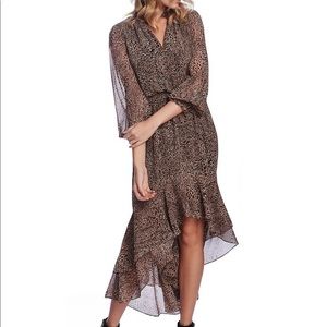 BRAND NEW!  1. STATE Leopard Print Ruffle Dress